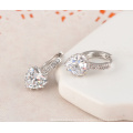 Heart Zircon Women Wedding Huggie Earring (CER0151-B)